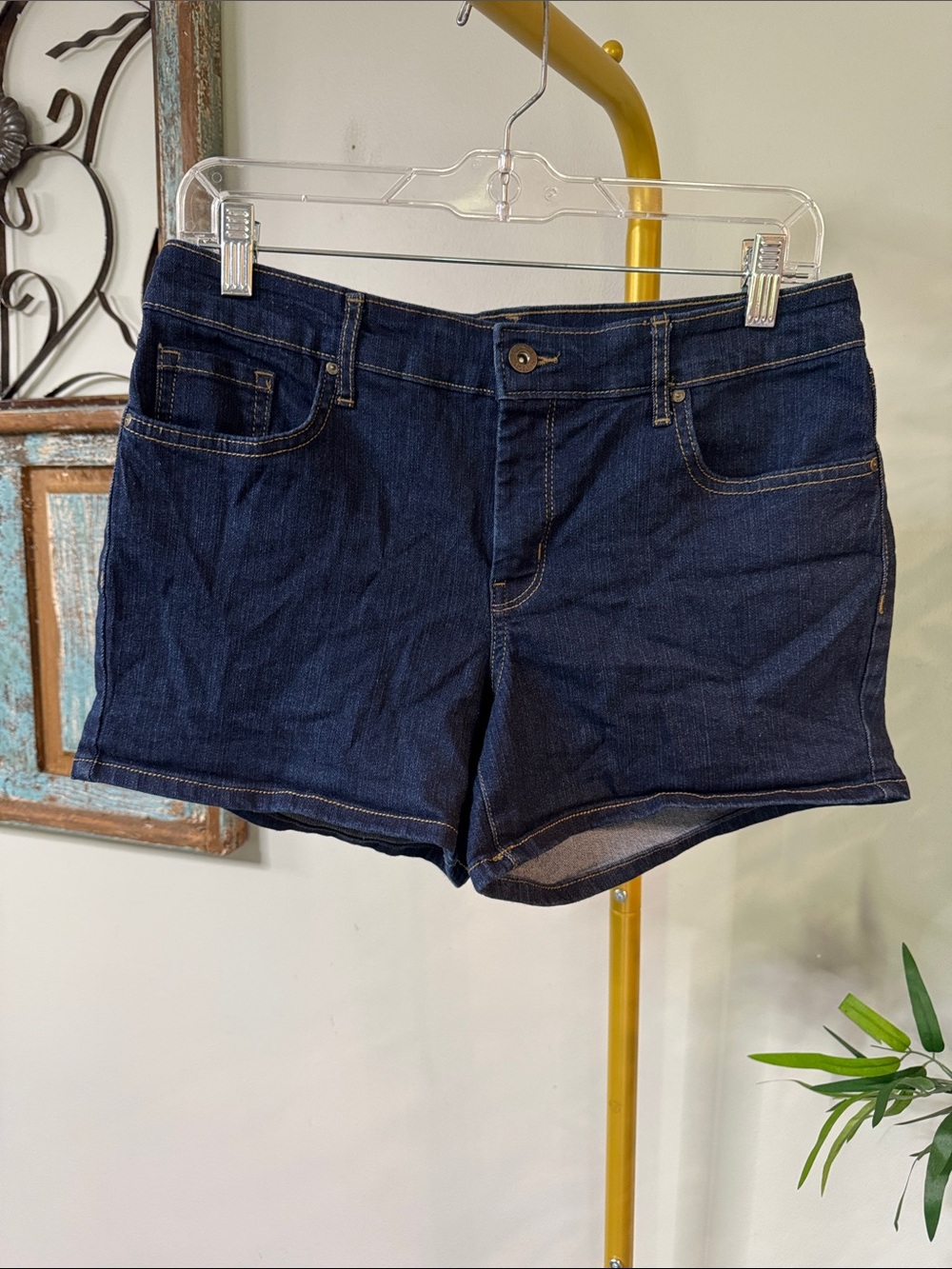 Jessica Simpson Dark Blue Denim Jean Shorts EUC 8